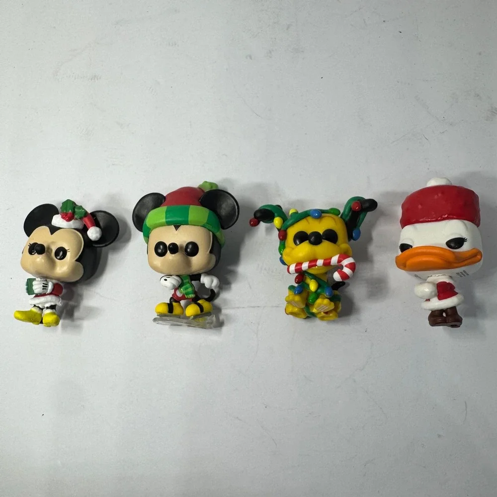 Funko Pop 2022 Mini Disney Holiday Mickey Minnie Pluto‎ Daisy Duck 4 Piece Lot